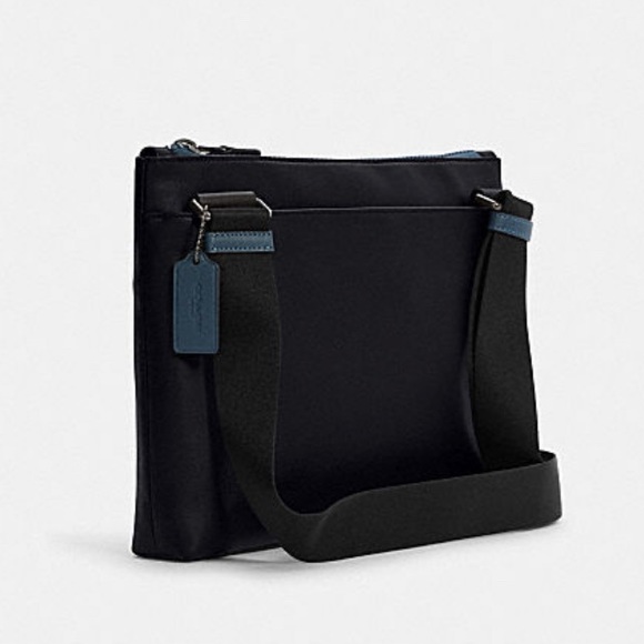 UNISEX -Authentic COACH Calf leather Logo zip top shoulder/Crosby - Picture 5 of 14